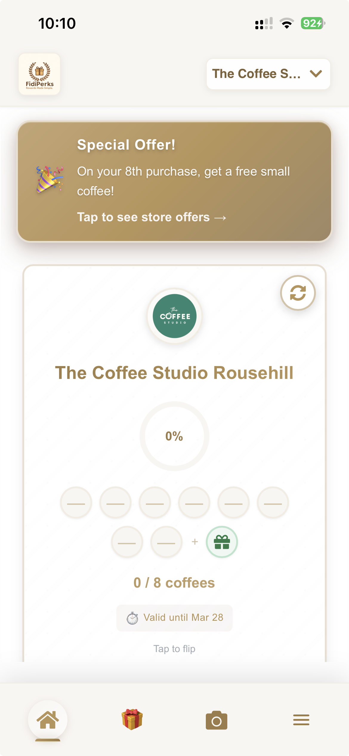 FidiPerks user app preview